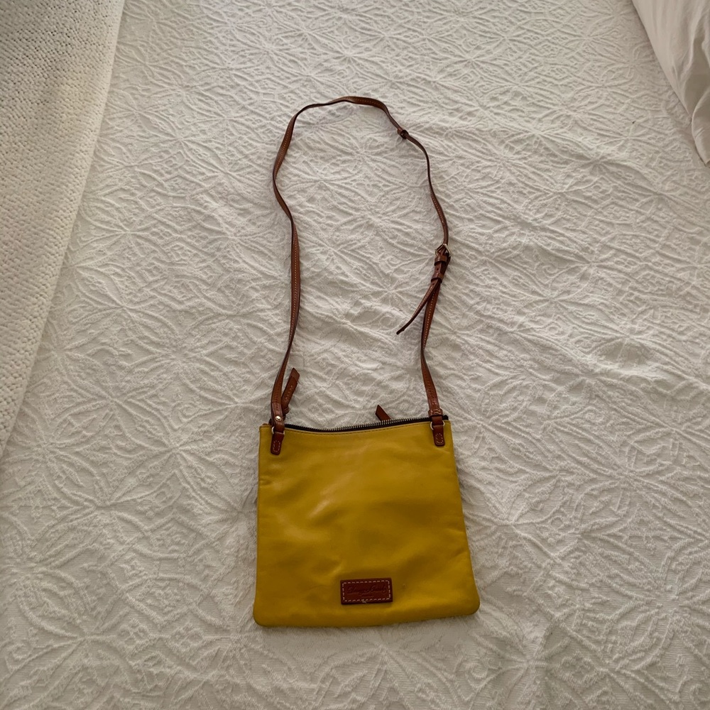 Dooney & Burke - Yellow Zipper Detail Crossbody